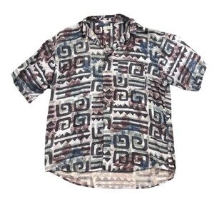 Vintage Cacharel 90's 100% Viscose Short Sleeve Button Down